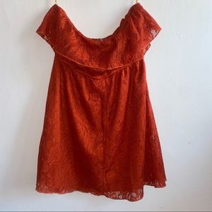 Charlotte Russe Orange Midi Dress